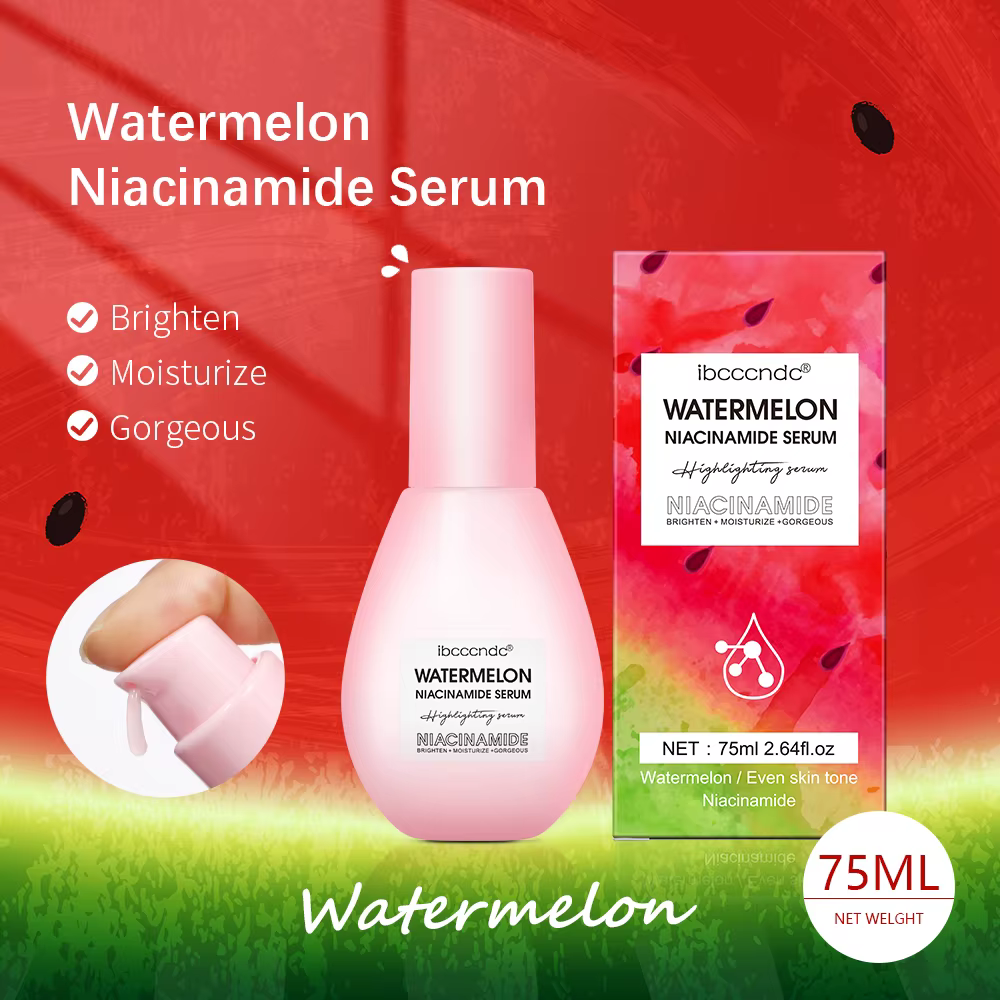 Nouveau pastèque lueur Niacinamide rosée gouttes sérum maquillage apprêt crème léger