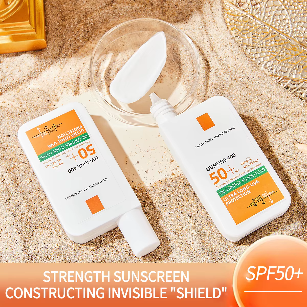 Crème solaire visage longue durée avec une protection UV élevée