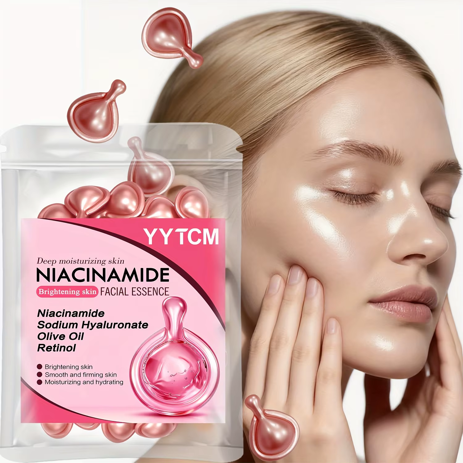 Capsules d'essence faciale à la niacinamide