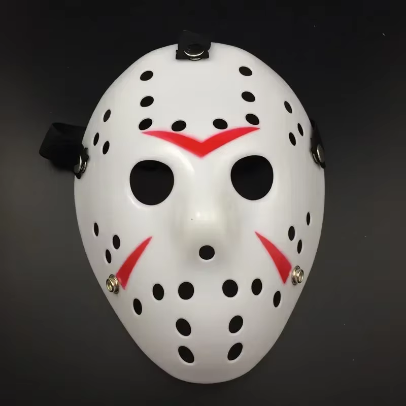 Accessoires parodie cadeau d'Halloween masque de hockey du film Jason vendredi le 13ème masque effrayant fête d'Halloween Cosplay Masksa cadeau d'anniversaire