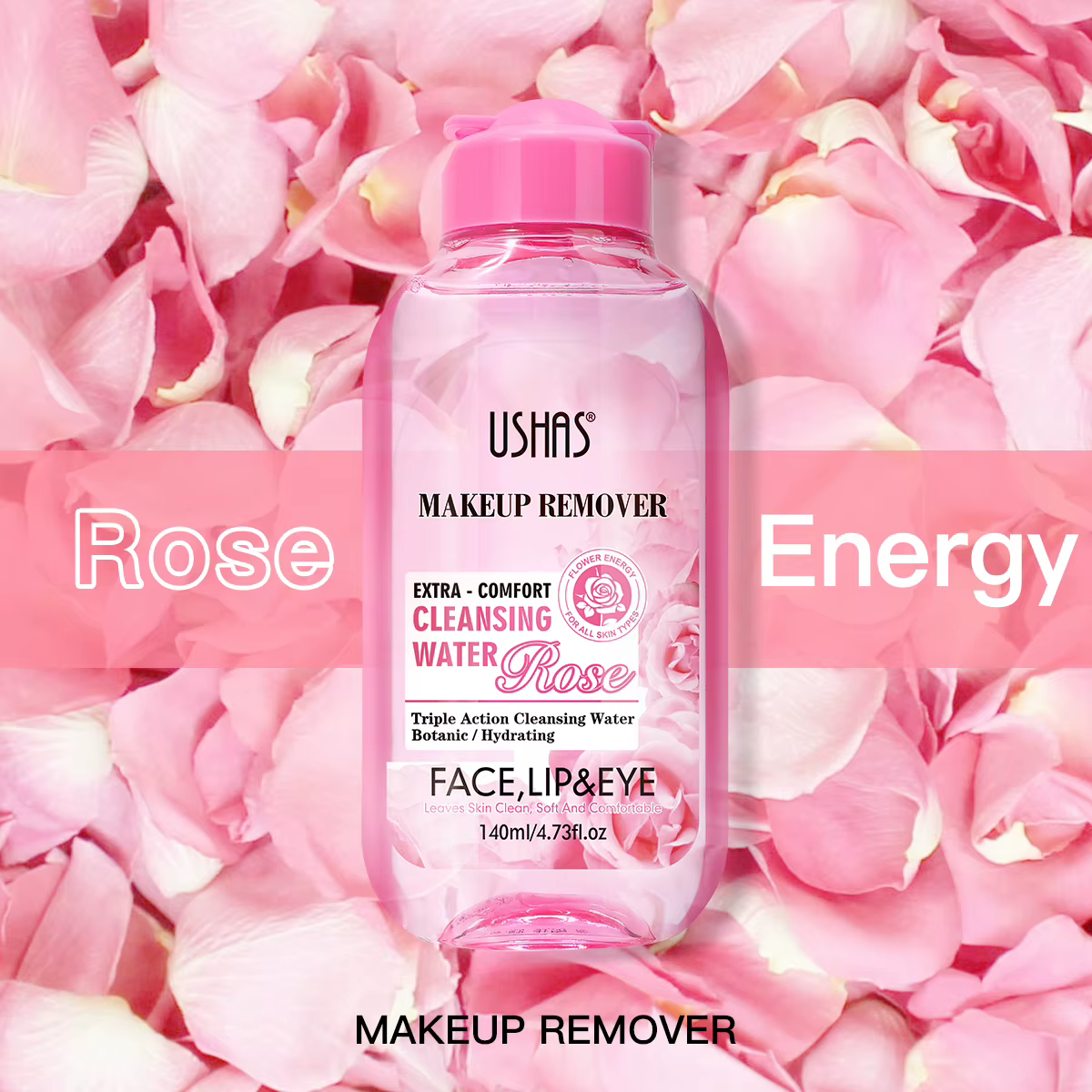 USHAS démaquillant eau de nettoyage hydratant doux apaisant sensible