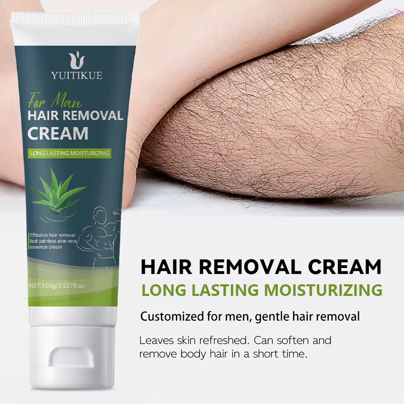 100g Crème dépilatoire pour hommes – Douce et non irritante