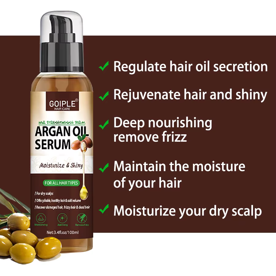 Sérum à l'huile d'argan pour cheveux abîmés