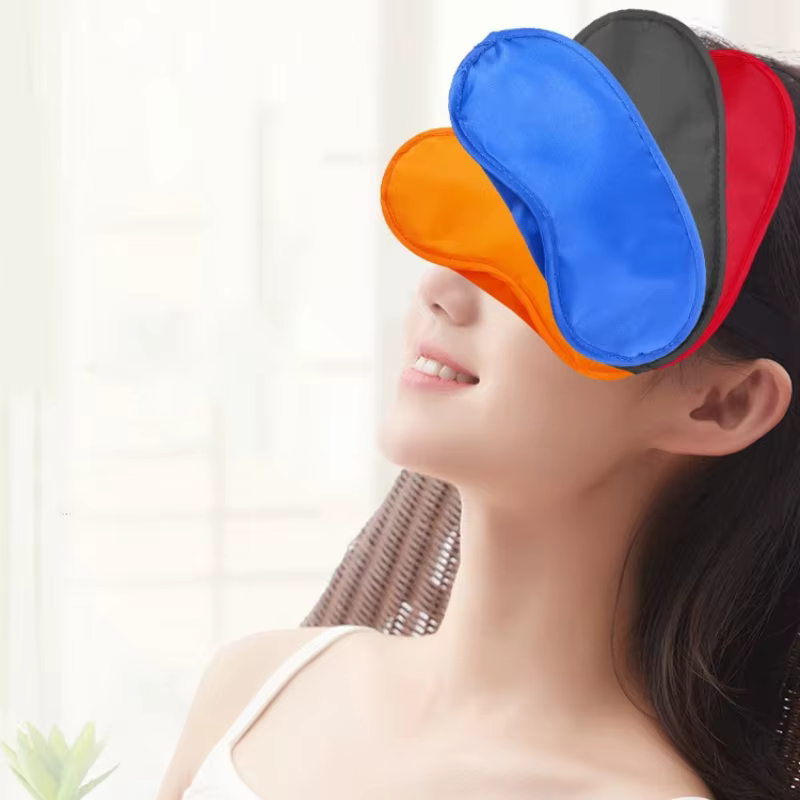 Lot de 4 masques de sommeil en soie super douce – 100 % occultants