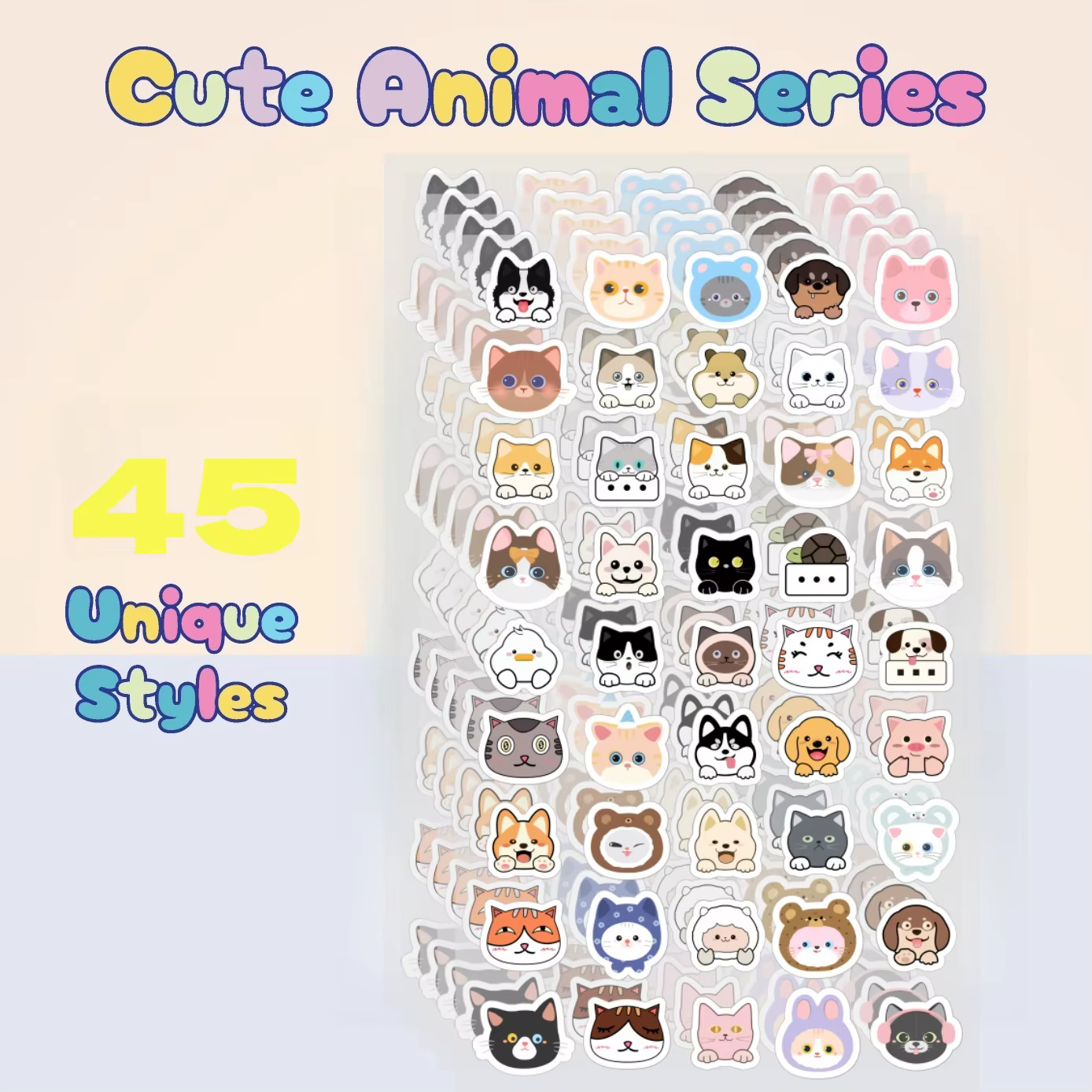 Patch d'acné de dessin animé 45 pièces