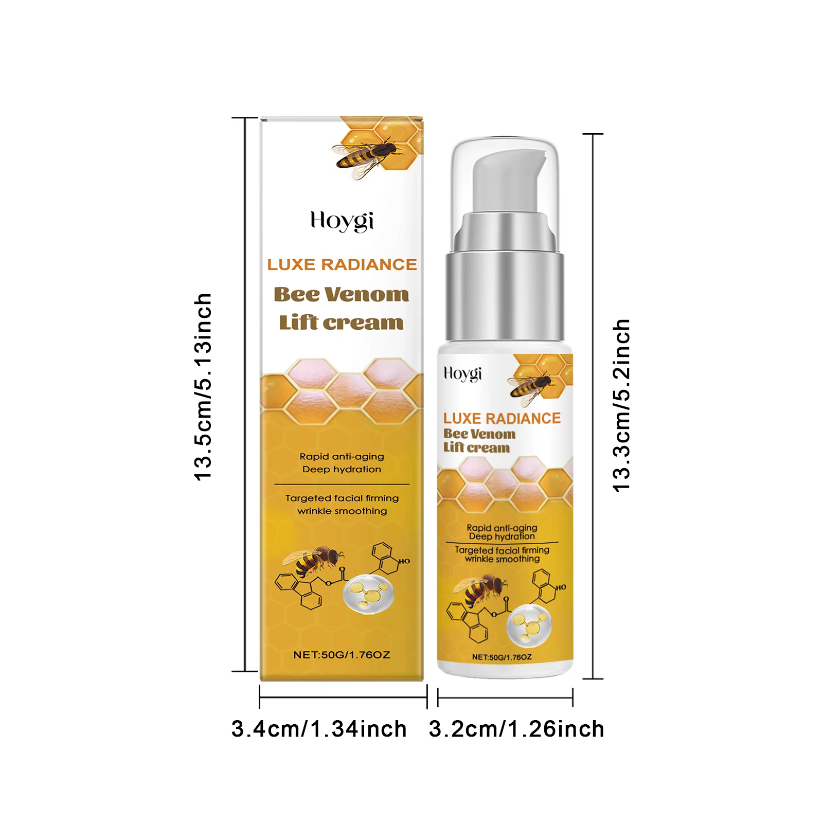 Crème pour le visage au venin d'abeille