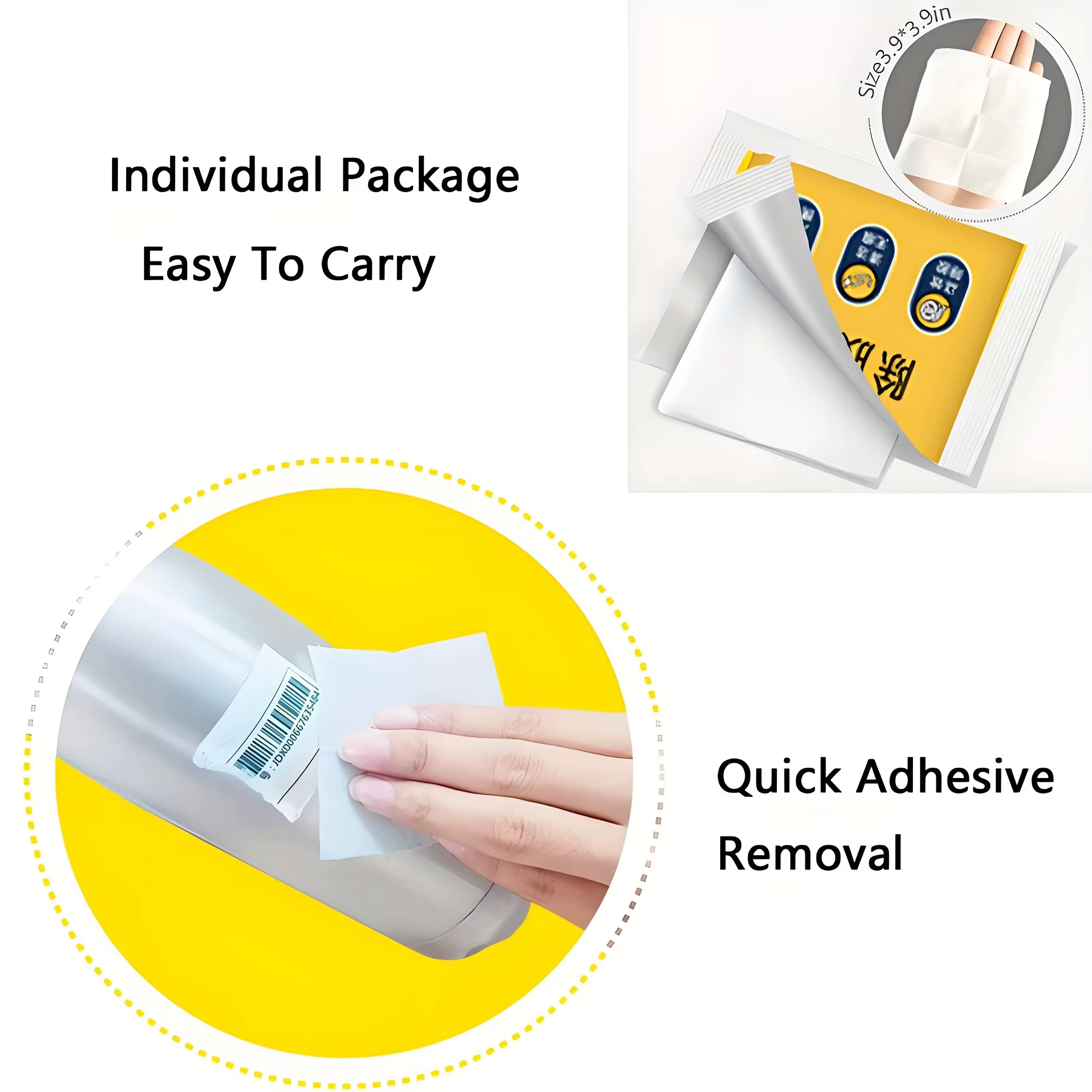 Lingettes adhésives jetables - nettoyant portable sans résidus adapté aux surfaces de cuisine, de salle de bain, de salon et de voiture