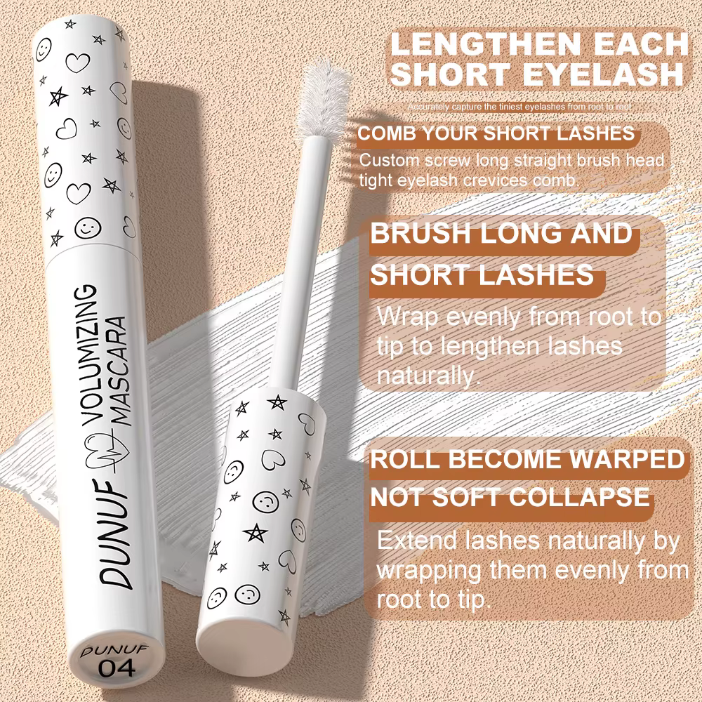 Mascara bouclé coloré imperméable à l'eau séchage rapide Extension de cils cils multicolores maquillage durable Mascara blanc imperméable