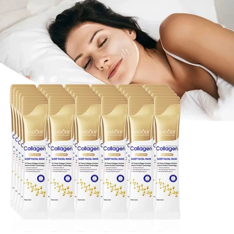 Masques faciaux au collagène pour dormir