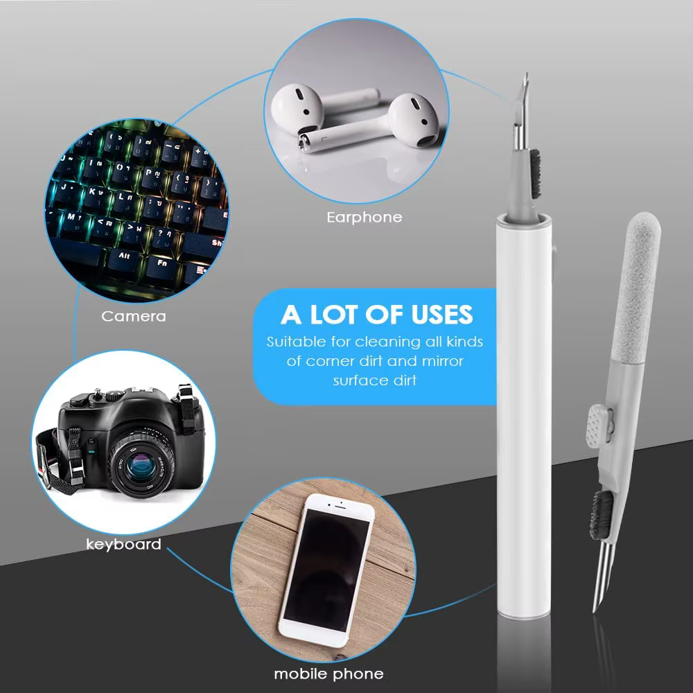 Kit de nettoyage pour Airpods Pro 3 2 1, outil de nettoyage pour écouteurs Bluetooth, étui pour écouteurs Durable, ensemble de brosses de nettoyage pour Apple AirPods 3 2 1