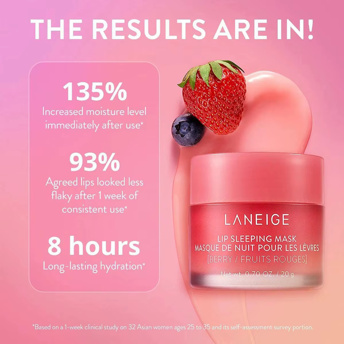 Masque de nuit pour les lèvres Laneige