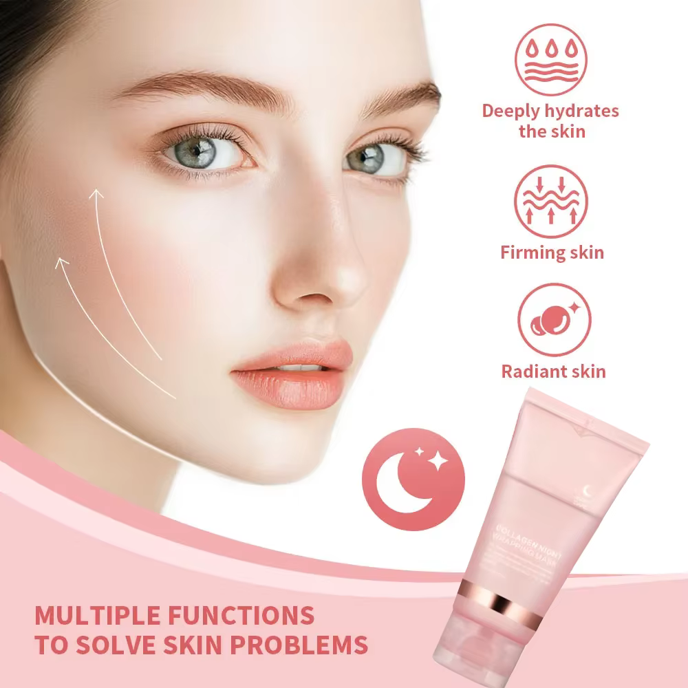 Ensemble masque et brosse pour le visage au collagène