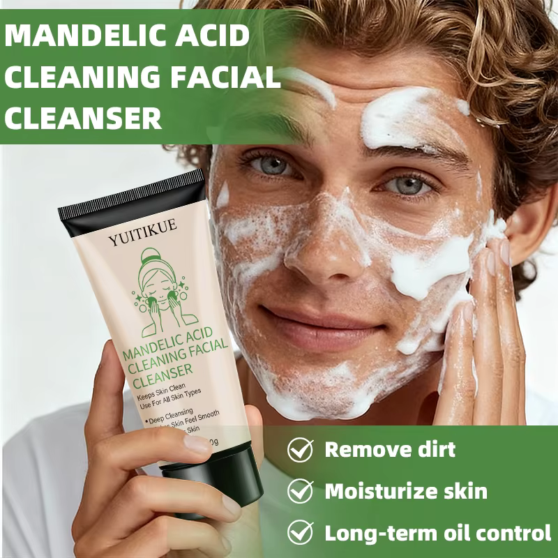 YUITIKUE Nettoyant pour le visage 60g - Formule à l'acide mandélique