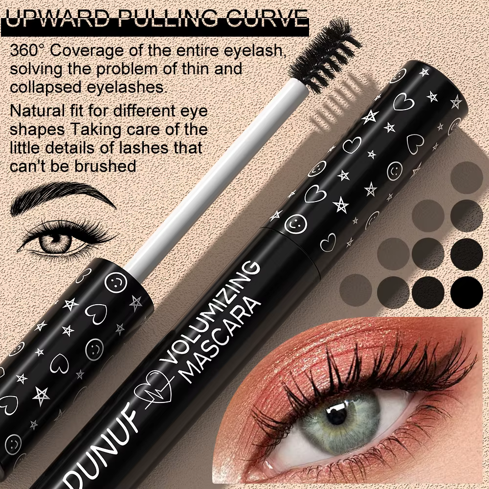 Mascara bouclé coloré imperméable à l'eau séchage rapide Extension de cils cils multicolores maquillage durable Mascara blanc imperméable