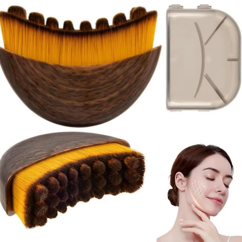 Nouvelle brosse lymphatique Walnut LymphaticContourFace pour le visage