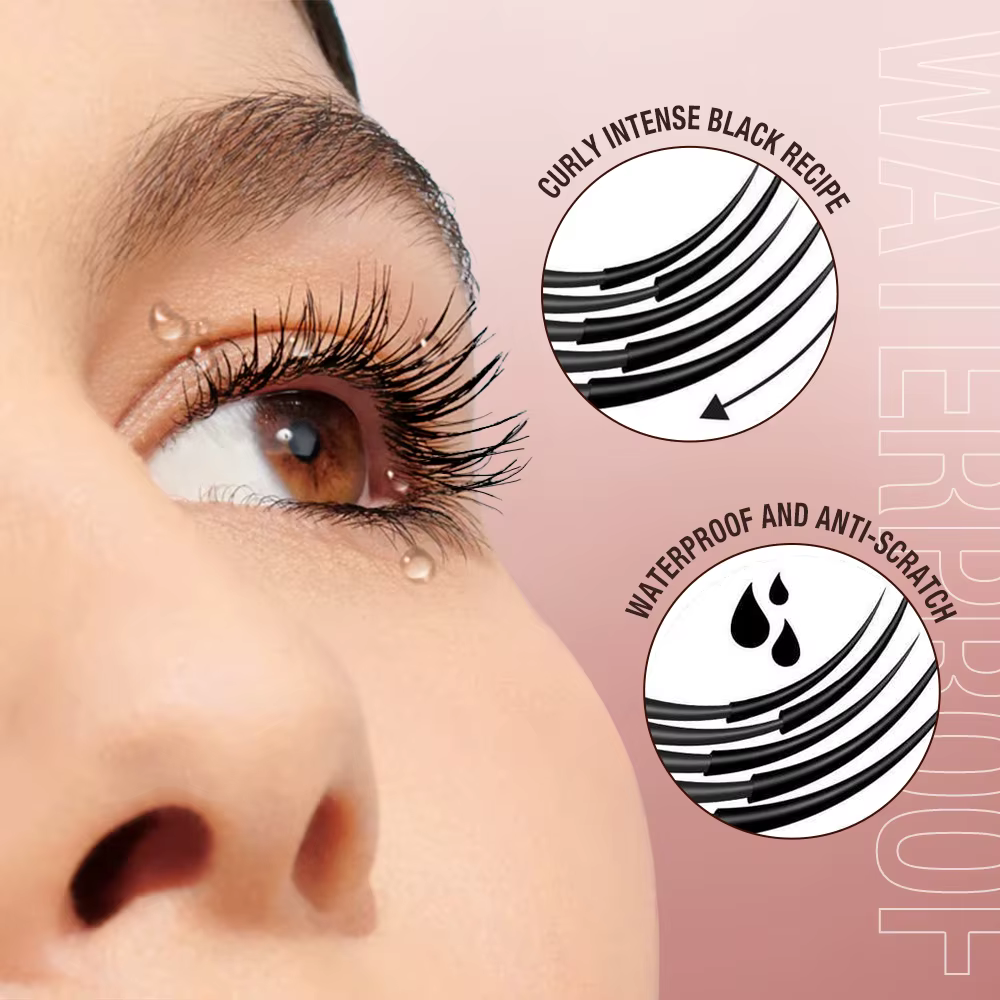 O.TWO.O Mascara imperméable à l'eau 4D soie fibres bouclage Volume cils épais allongement nourrir Extension de cils maquillage de haute qualité