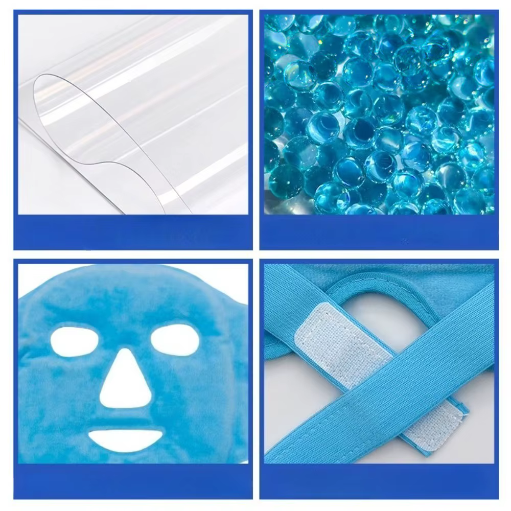 Lot de 2 masques oculaires en gel réfrigérant