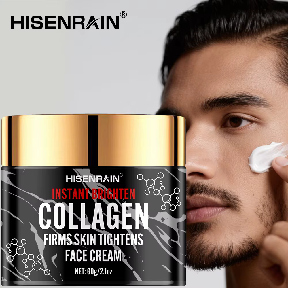 HISENRAIN Crème Visage au Collagène et au Rétinol pour Hommes – Humidité Intense
