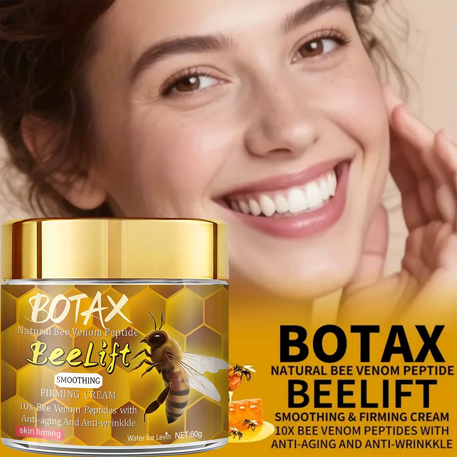 Botax Natural Beelift Crème pour le visage au peptide de venin d'abeille - 10x