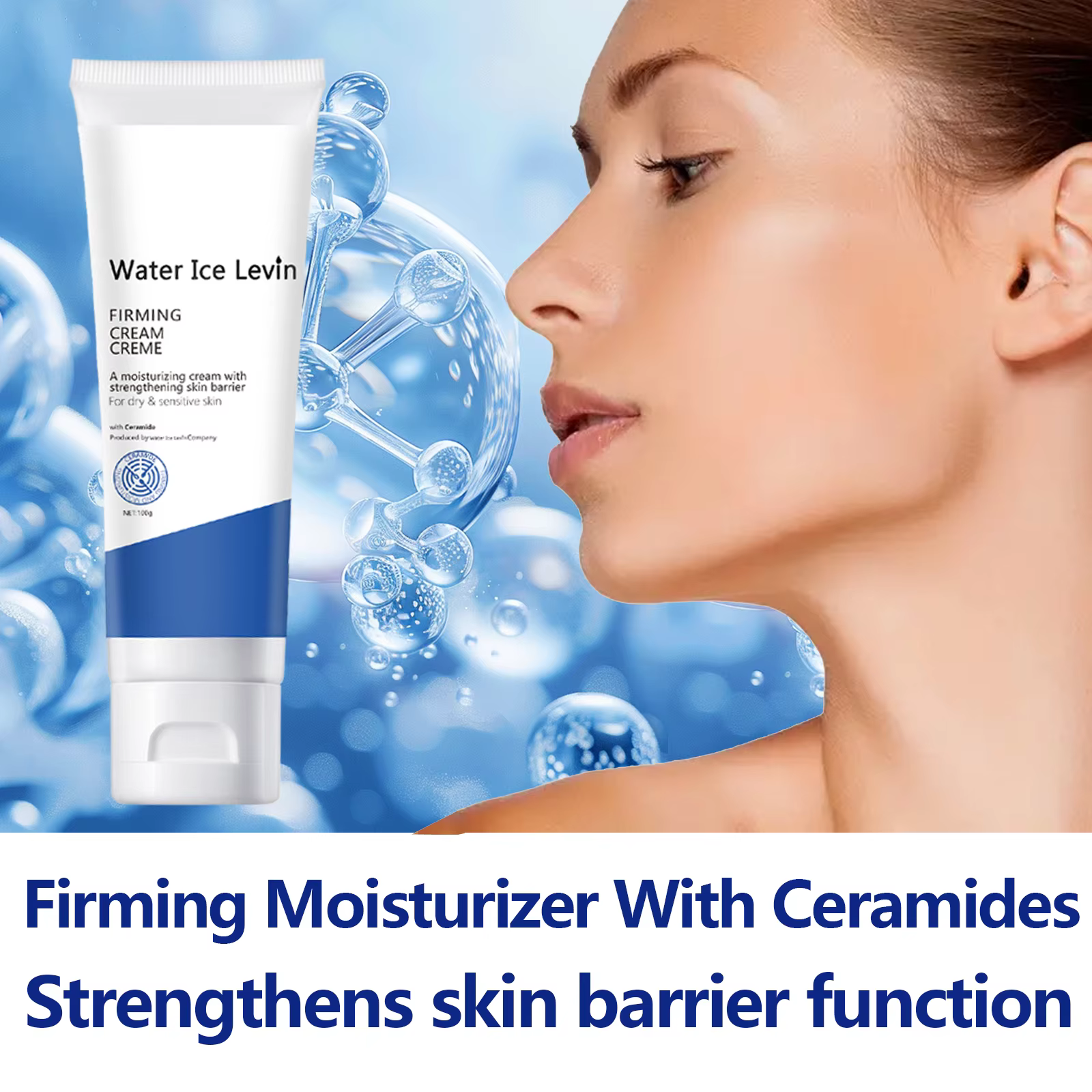 Crème raffermissante à la céramide qui renforce la barrière cutanée. Hydratation intense