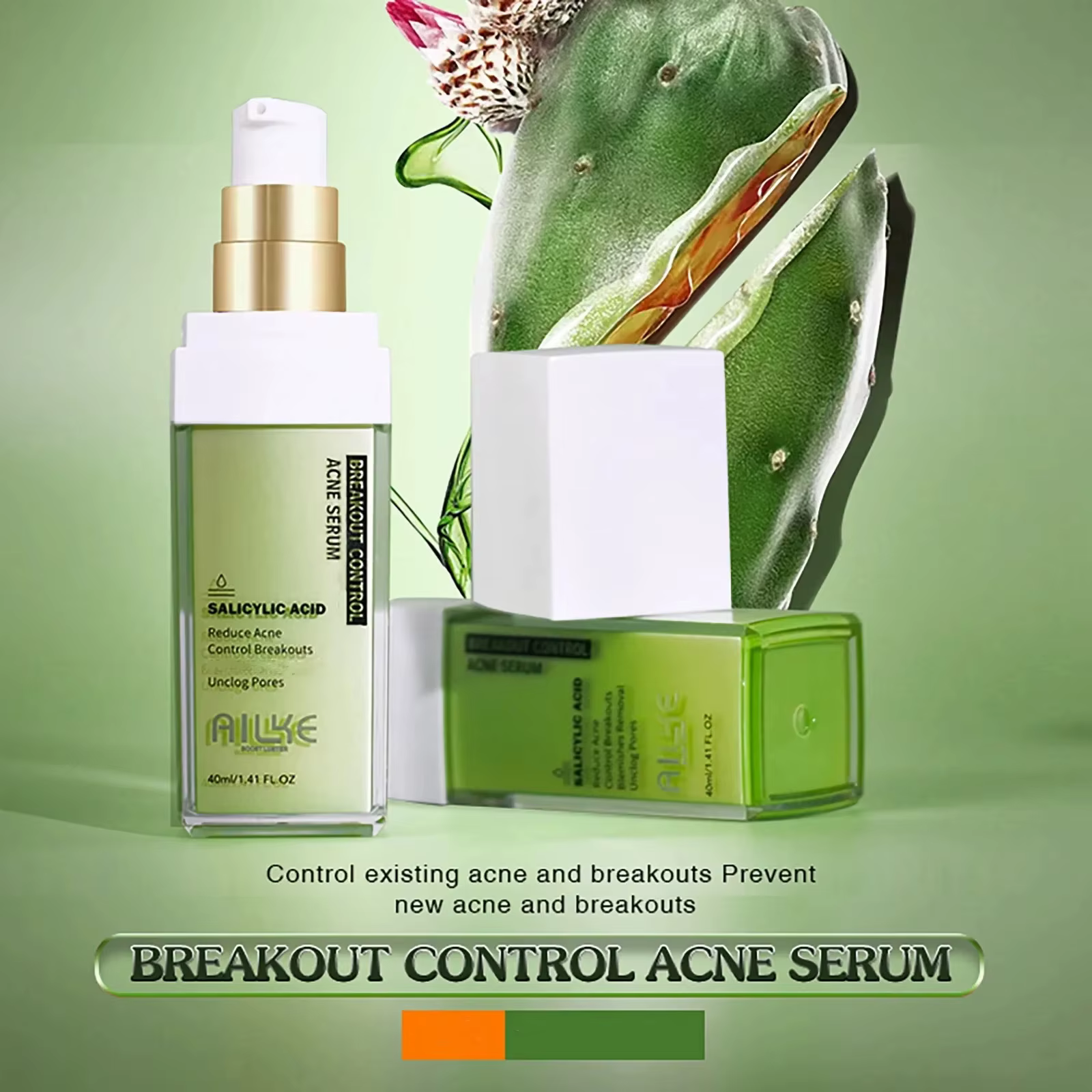 Ensemble de soins du visage anti-acné biologique AILKE