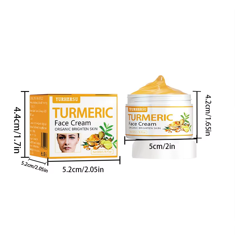 Crème anti-acné au curcuma