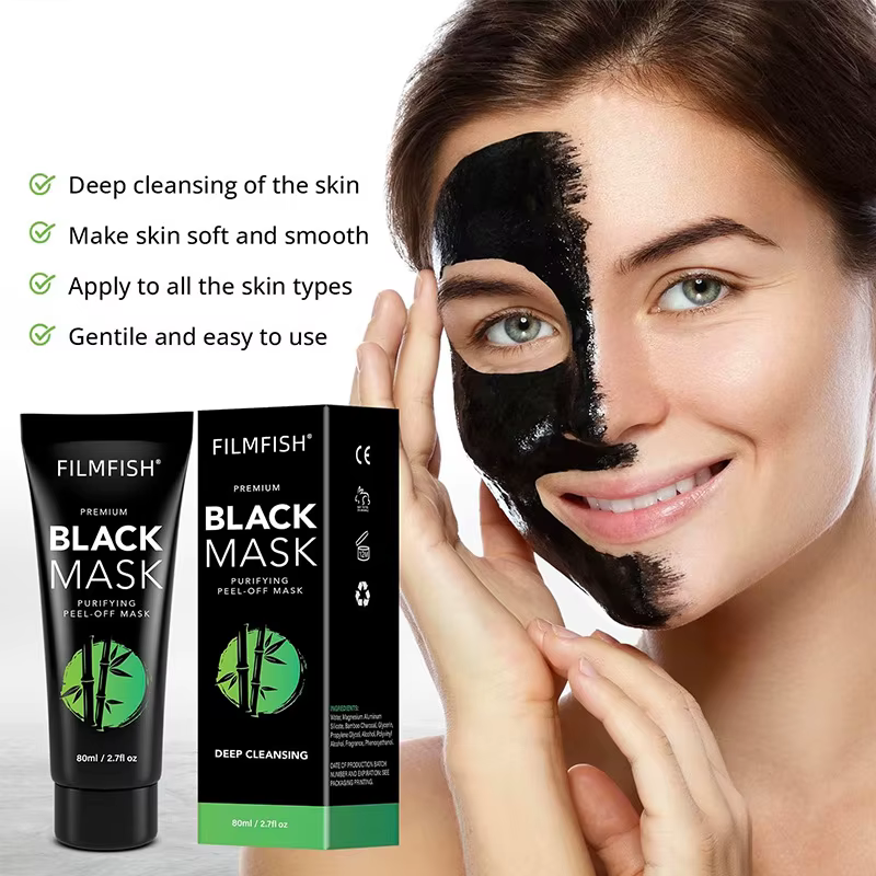 Masque au charbon de bambou pour points noirs