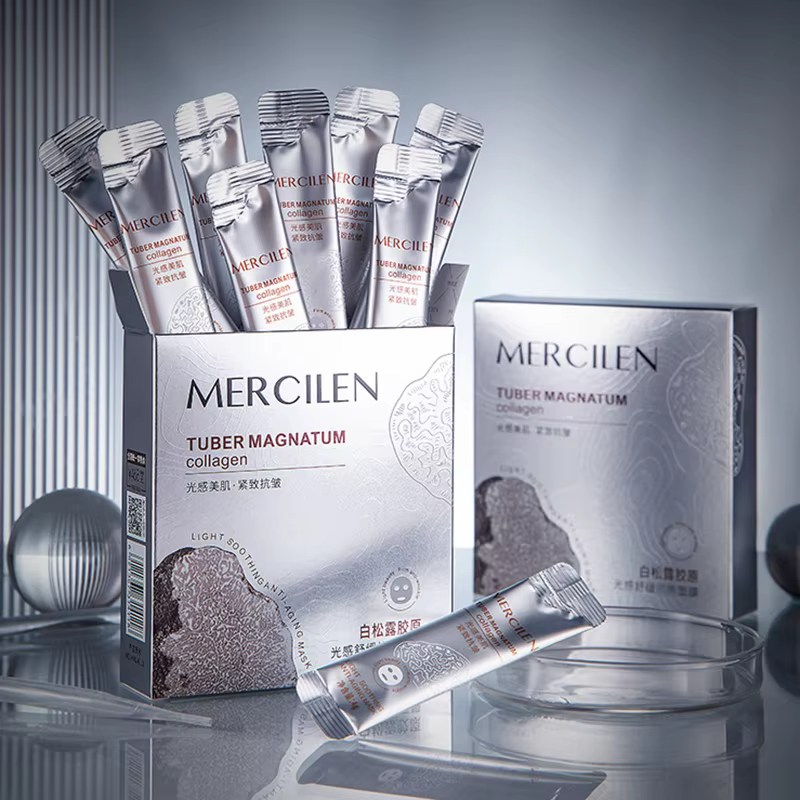 20 pièces Mercilen blanc truffe dormir masques pour le visage Anti rides hydratant Anti-âge blanchissant masque Facial soins de la peau
