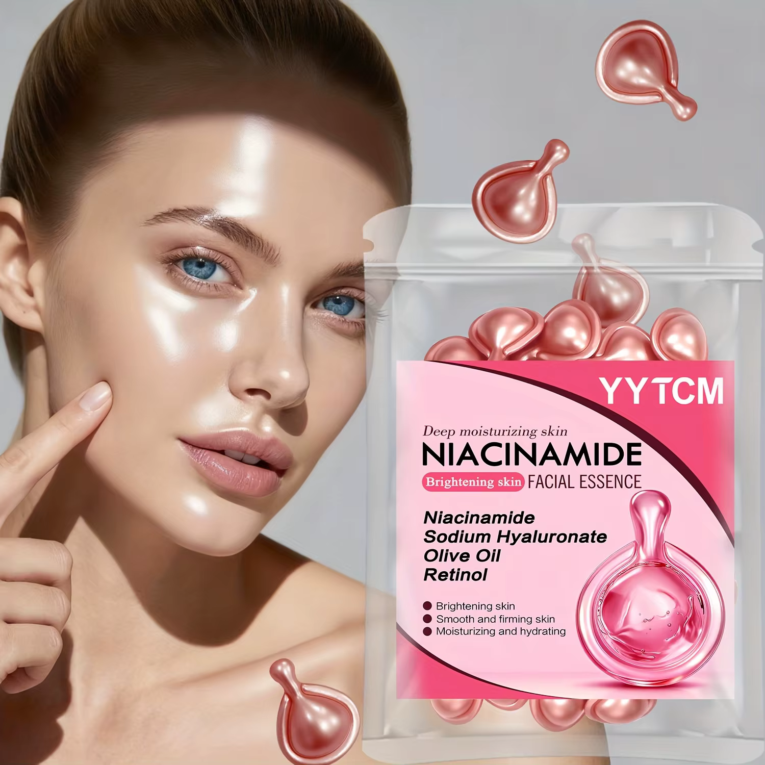 Capsules d'essence faciale à la niacinamide