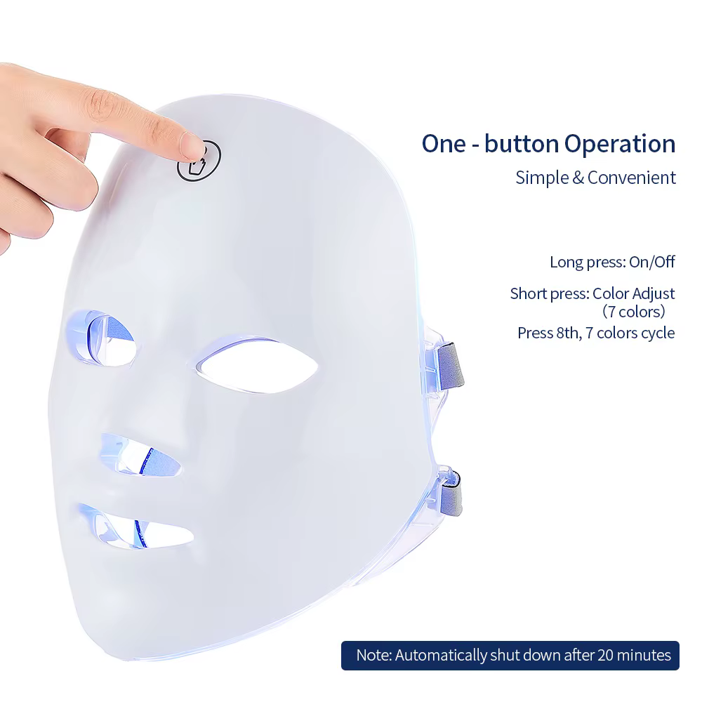 Masque facial et cou LED