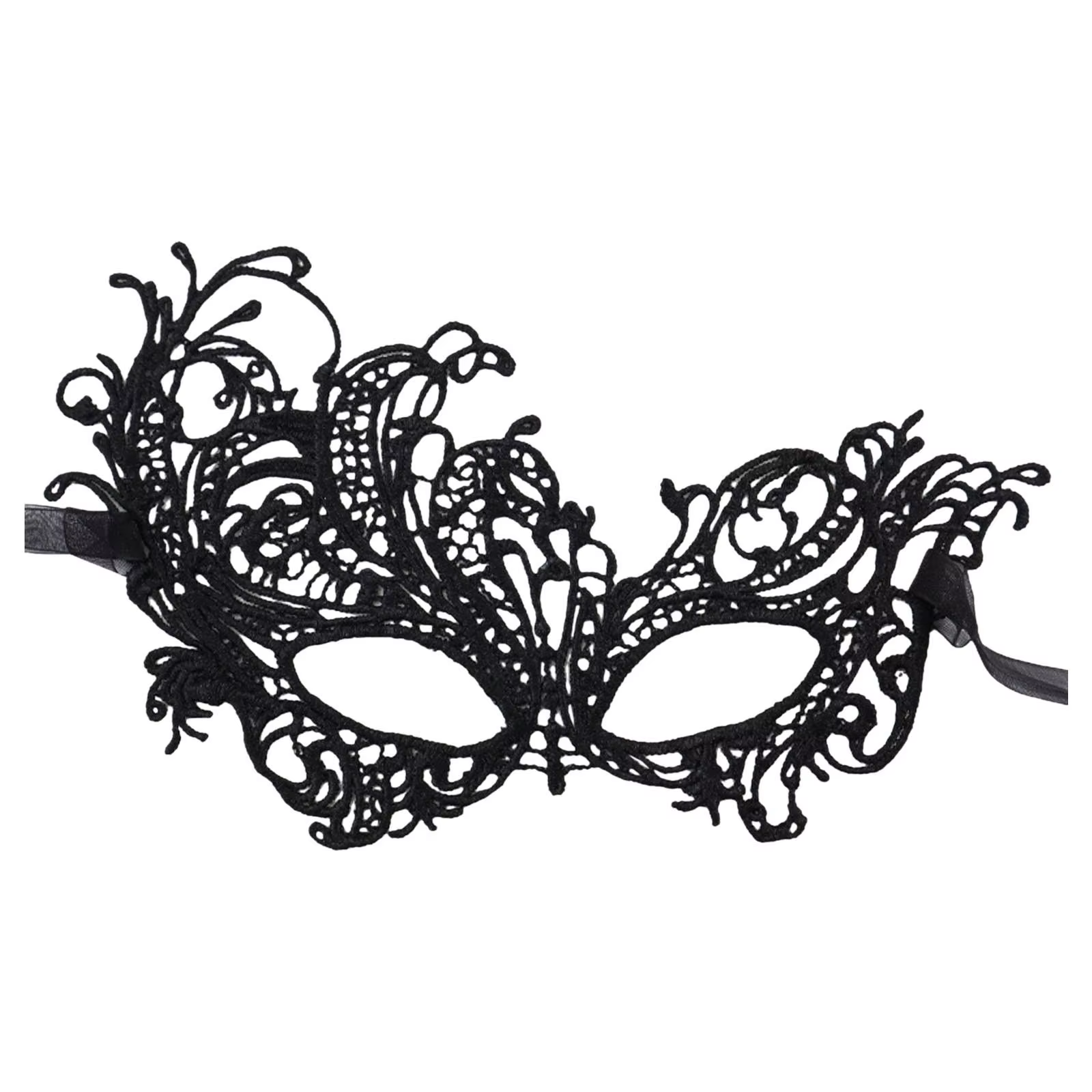 Masque pour les yeux en dentelle noire
