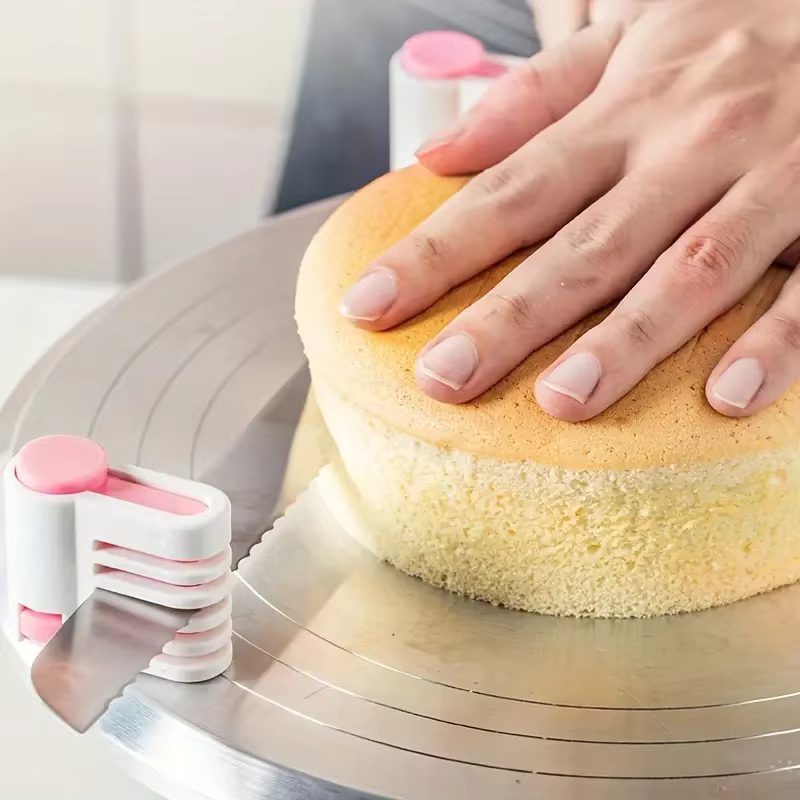 Trancheuse et coupe-couche professionnelle, niveleur de gâteau créatif réglable à 5 couches, outils de cuisson de bricolage, trancheuse de pain fendu pour pain grillé