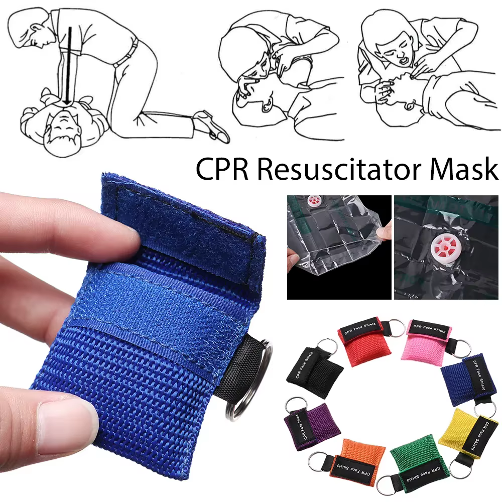 Porte-clés professionnel pour outils de soins de santé, masque facial CPR, réanimateur d'urgence pour premiers secours et sauvetage en plein air, 1 pièce ~ 10 pièces