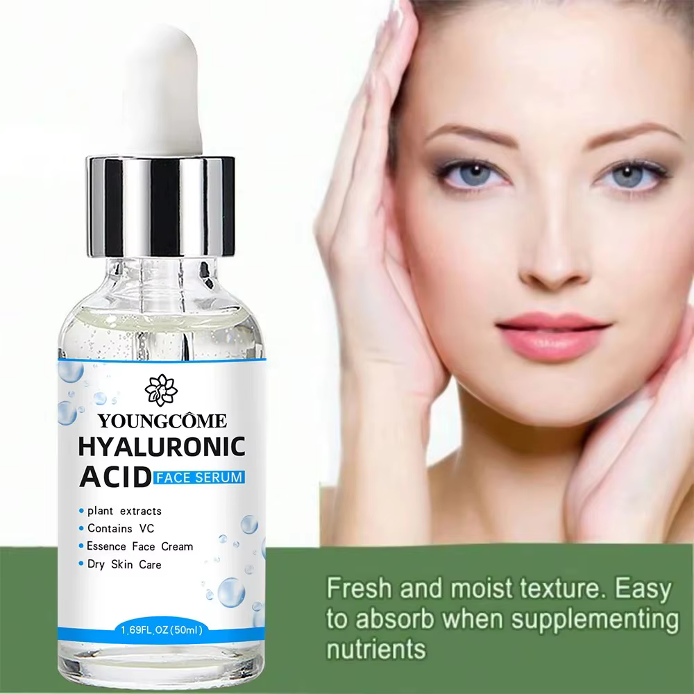 L'acide hyaluronique illumine le teint rétrécit le visage hydratant la peau sèche rendant votre