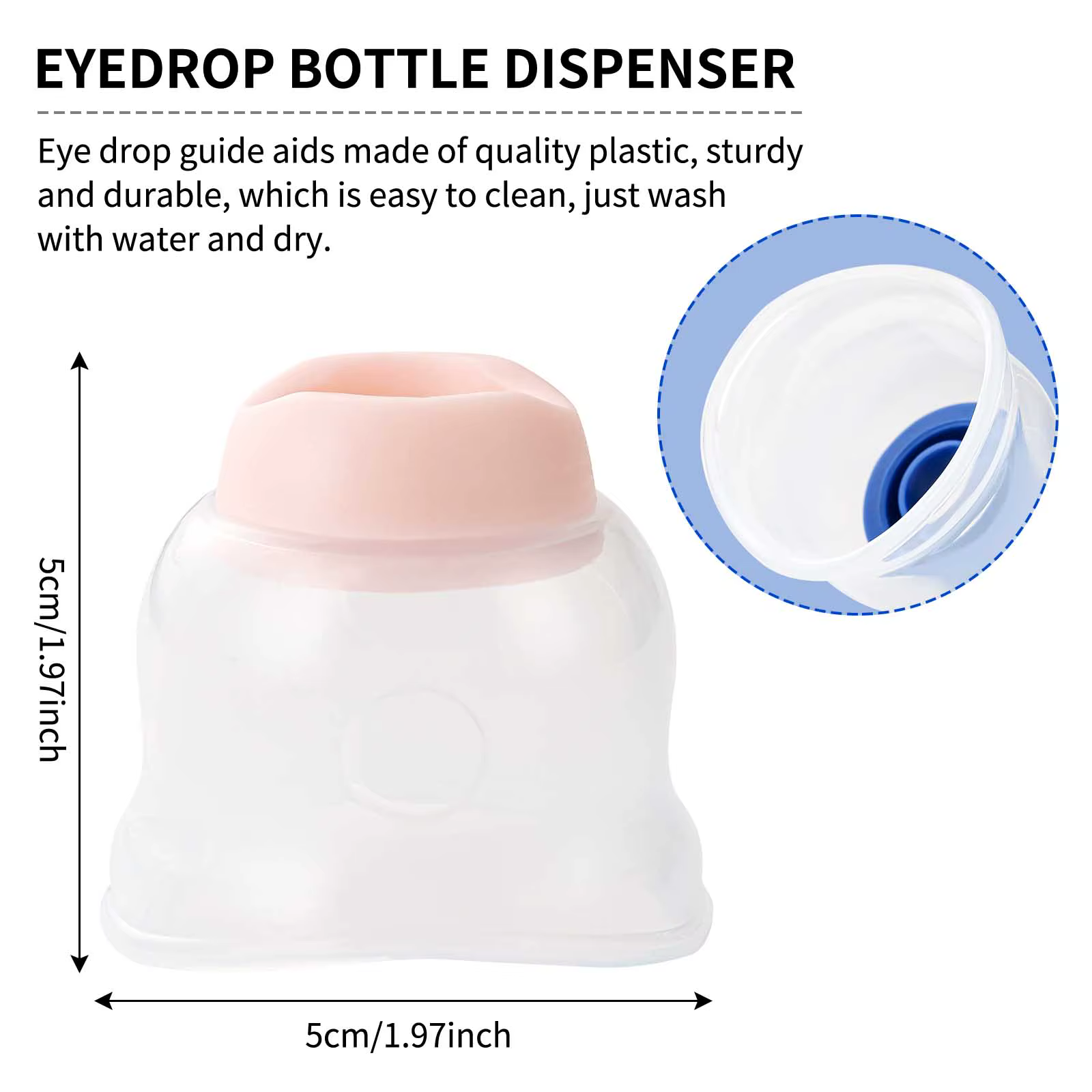 Aide-goutte oculaire réutilisable
