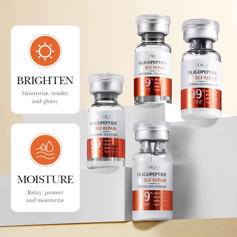 12 pièces BIOAQUA poudre lyophilisée sérum raffermissant soin du visage hydratant éclaircissant