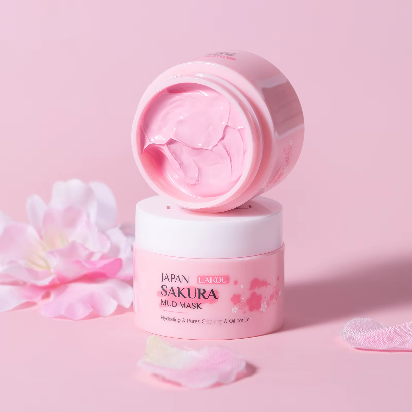Masque Sakura pour le nettoyage du visage Maseczka dissolvant de tête noire Mascara soins de la peau