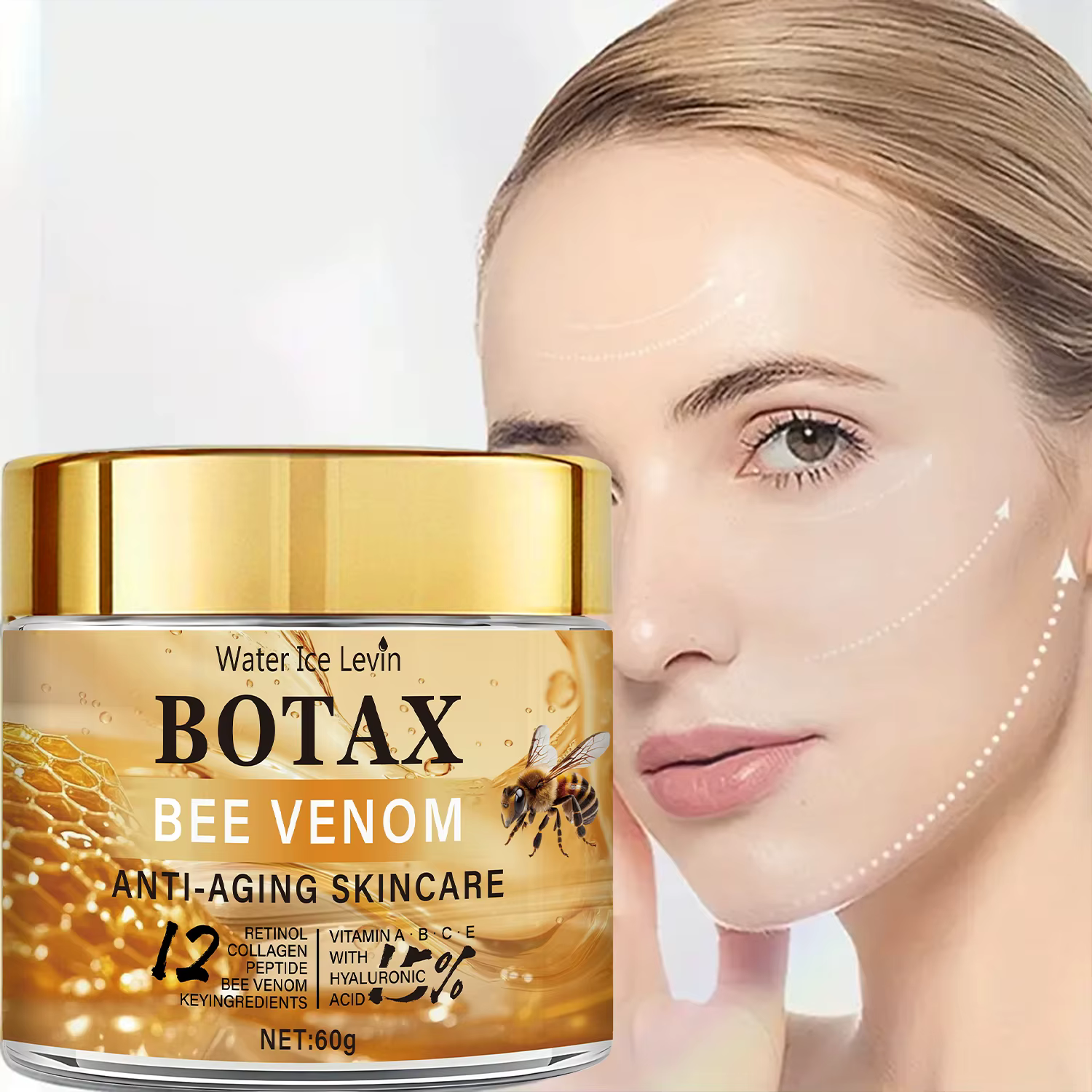 Crème au venin d'abeille Botax - Traitement des rides profondes