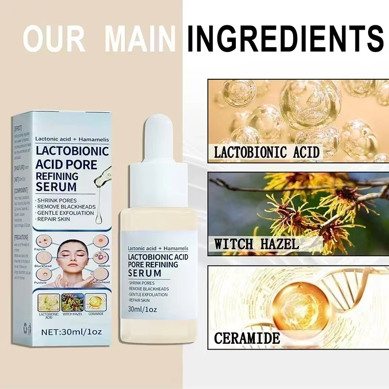 Sérum rétrécissement des pores à l'acide lactobionique