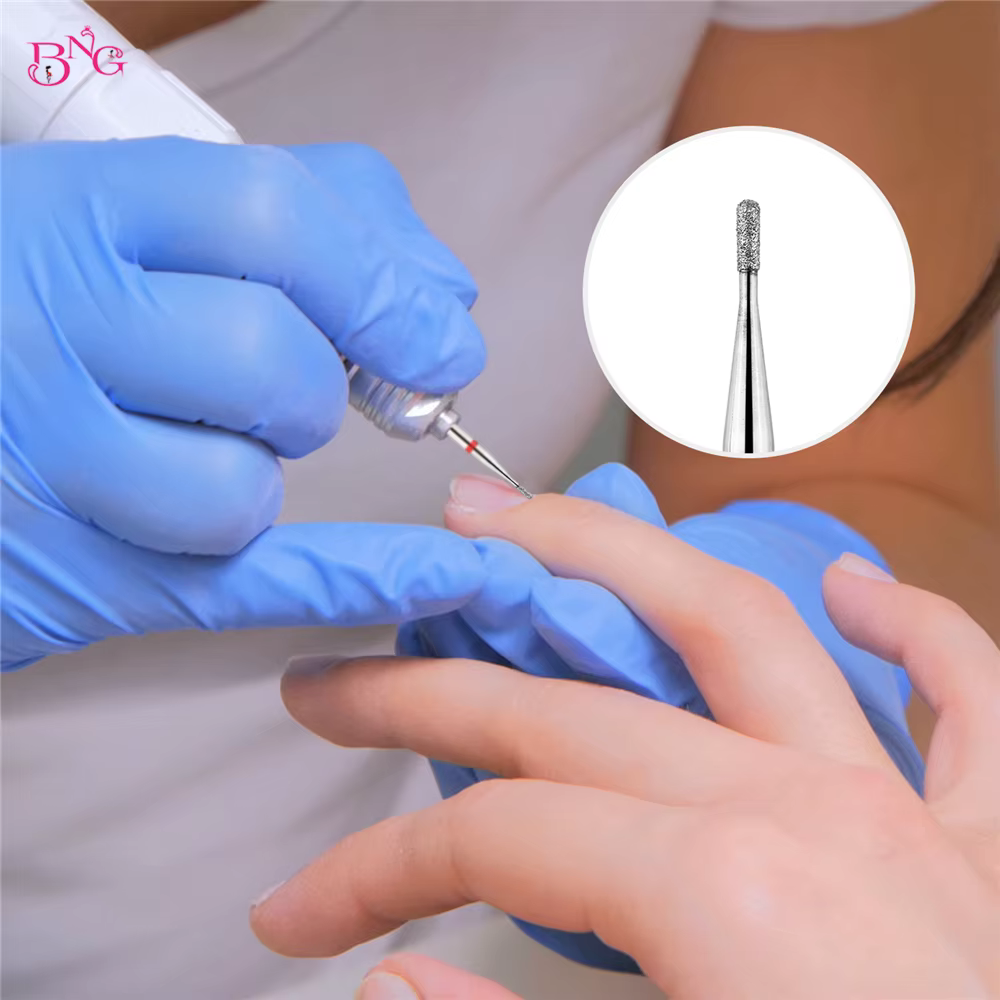 Foret à ongles pour nettoyer les cuticules, 3/32 pouces, diamant de sécurité, nettoyeur sous les ongles pour la peau morte, préparation des ongles, outils de manucure