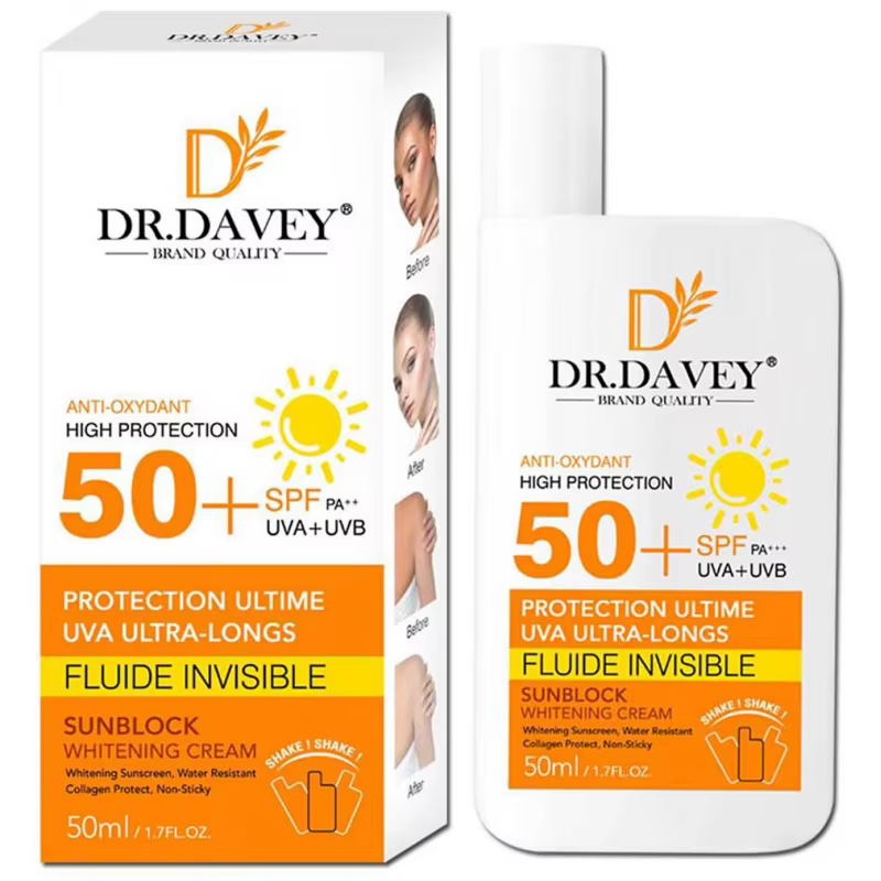 50ml DR.DAVEY 50+Sunacreen Cream Crème solaire claire et aqueuse