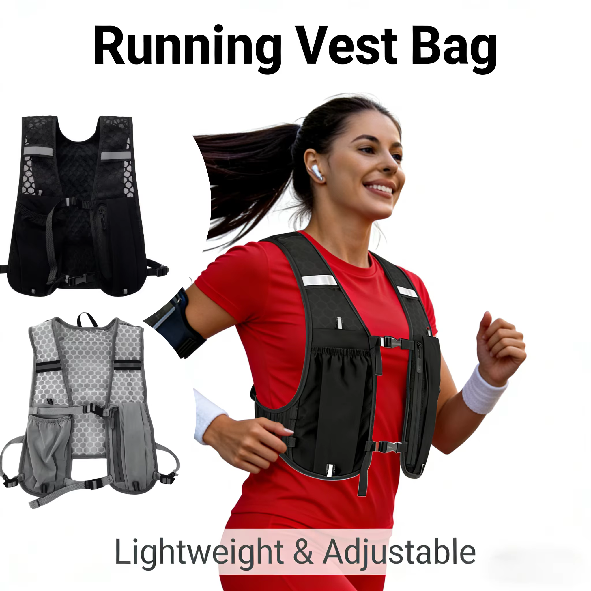 Gilet d'hydratation pour la course à pied pour femmes et hommes, résistant à l'eau, respirant, sac à dos pour les courses, la randonnée, le cyclisme, les sentiers, les marathons