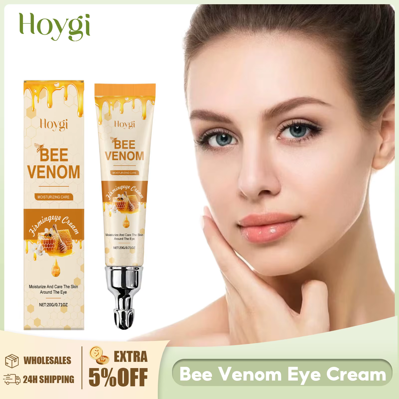 Crème de Massage pour les yeux au venin d'abeille