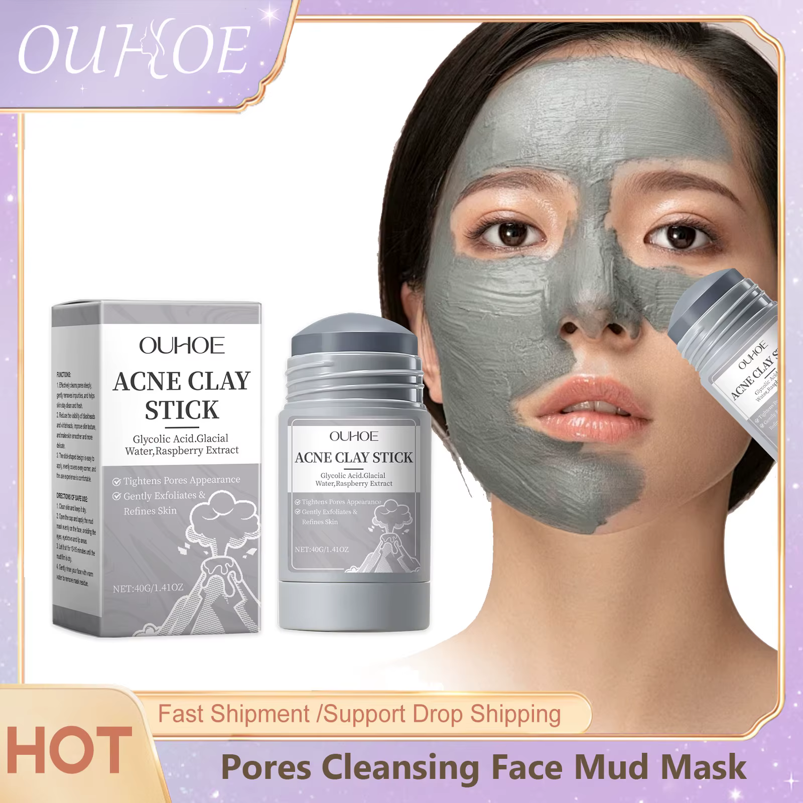 Masque de nettoyage des pores en argile