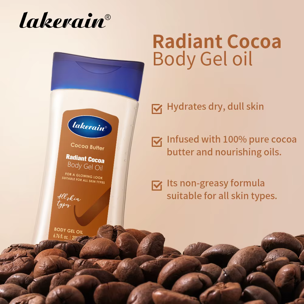 Huile de Gel pour le corps au cacao rayonnante