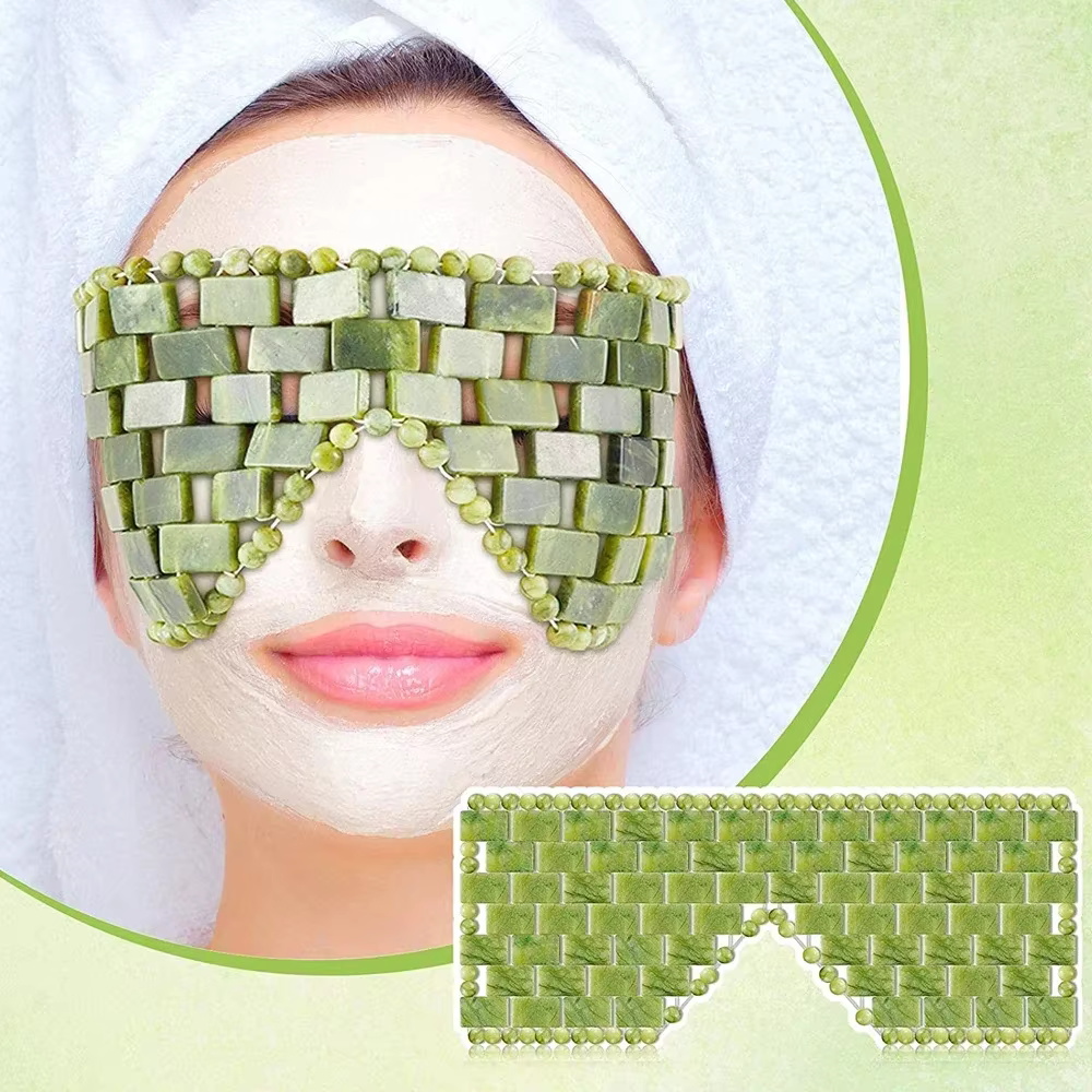 Masque pour les yeux en Jade rafraîchissant masseur
