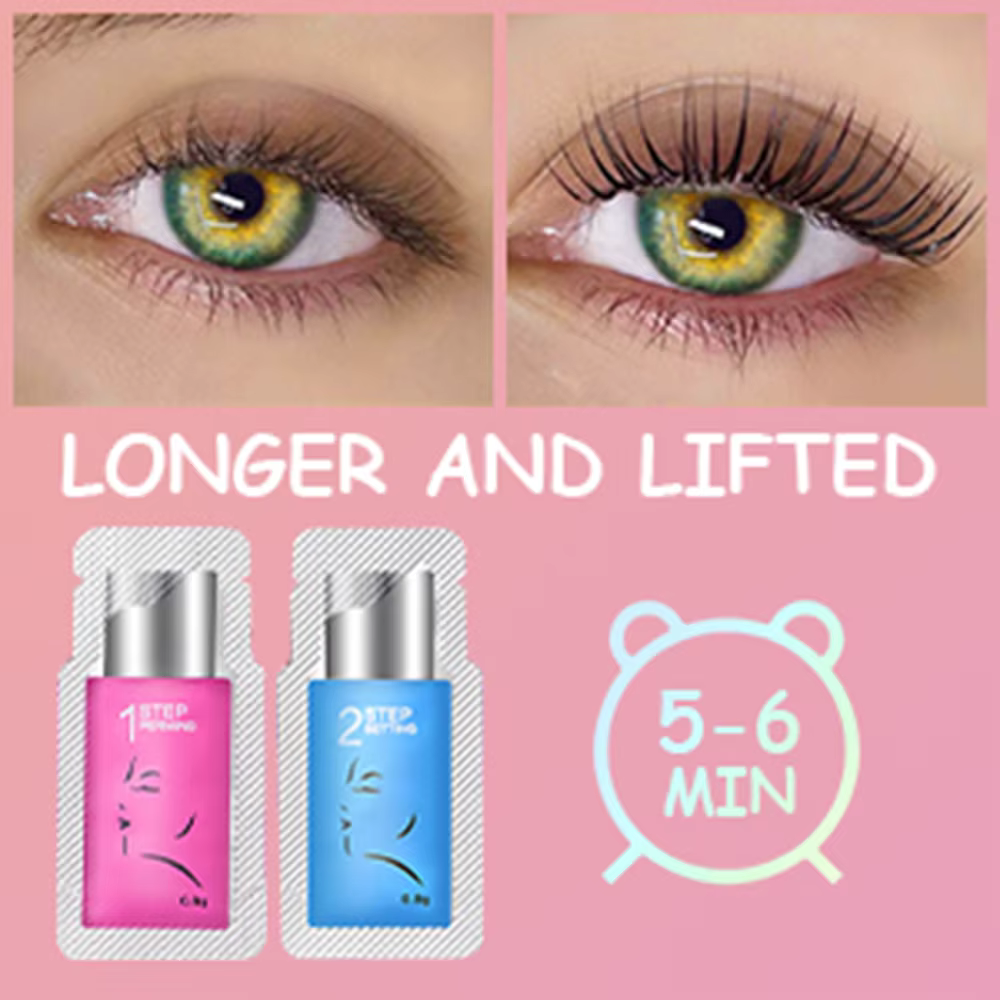 Libeauty 10/20/30 pièces 0.8 g/sac Sachet Kit de levage de cils Lotion de permanente de cils 5 à 6 Minutes de levage de cils sérum maquillage des yeux