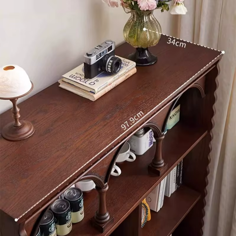 Armoires sur pied françaises vintage en bois, vitrine de présentation au sol, meuble de rangement design pour salon