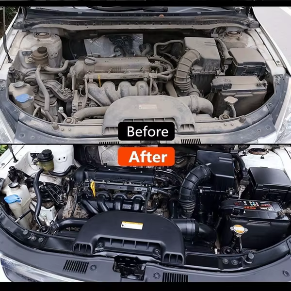 Nettoyant puissant pour compartiment moteur de voiture, produit de décontamination pour l'entretien automobile