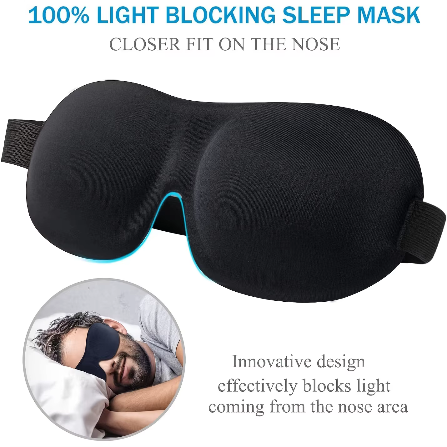 Masque de sommeil profilé 3D
